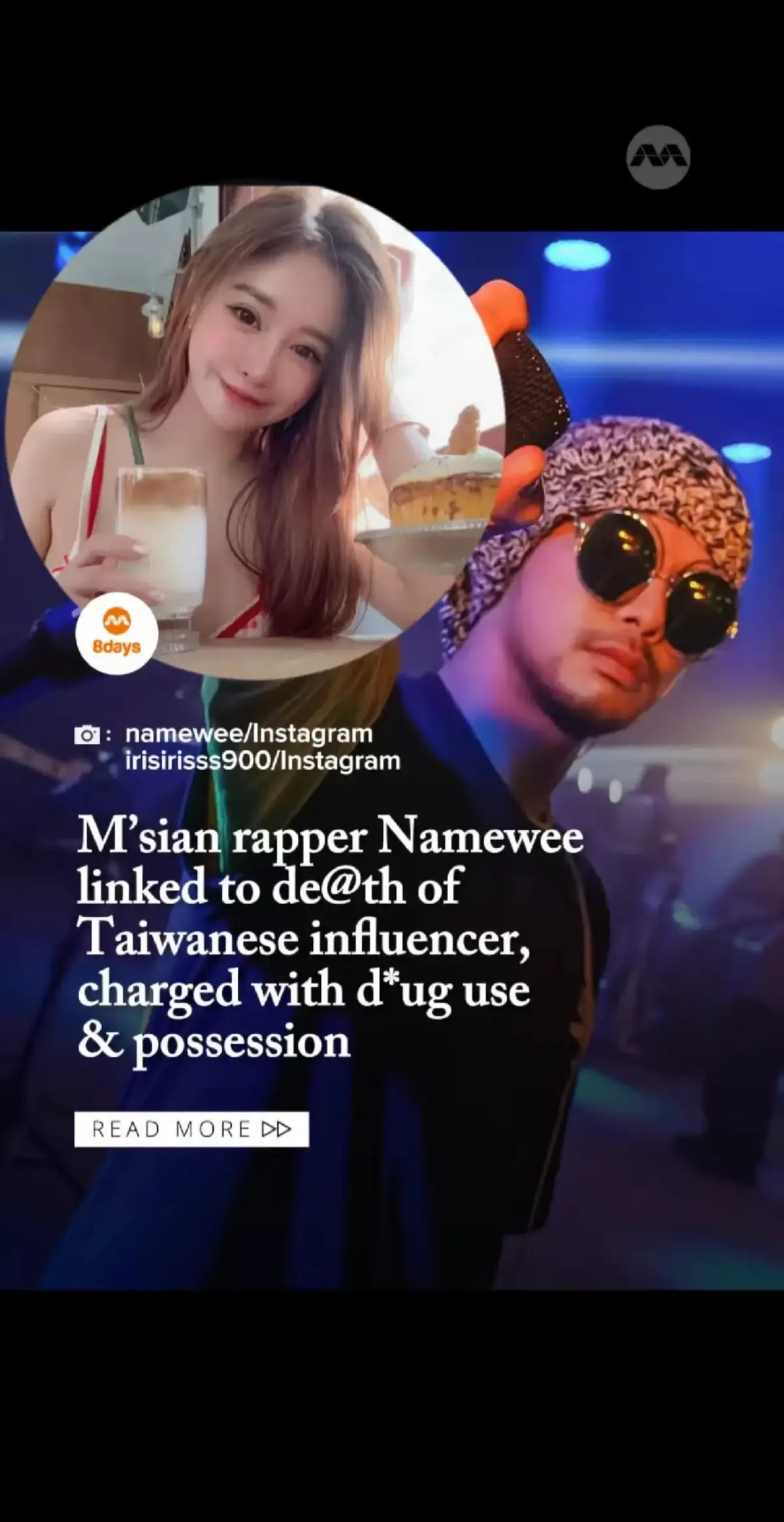Namewee was arrested in a KL hotel room after police found suspected Ecstasy pills. His arrest coincided with the death of Taiwanese influencer Iris Hsieh. #8dayssgAsianEnt #namewee  #IrisHsieh #mystery #whathappened 