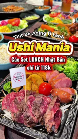 Lần đầu tiên được thưởng thức bò Aging ủ lạnh theo công nghệ Nhật bản chỉ từ 118 cành và  cái kết ...  #ushimania #setlunch #bonuongda @USHIMANIA Bò Nướng Đá Nhật Bản 