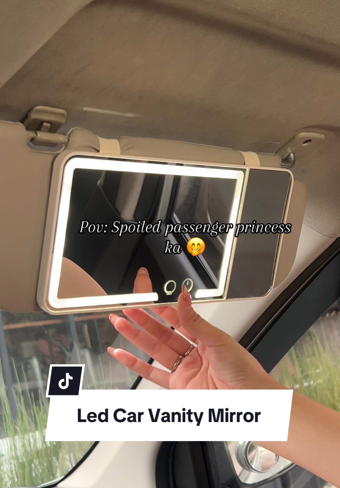 Princess treatment 🔛🔝 #mirror #ledvanitymirror #ledcarvanitymirror #passengerprincess 