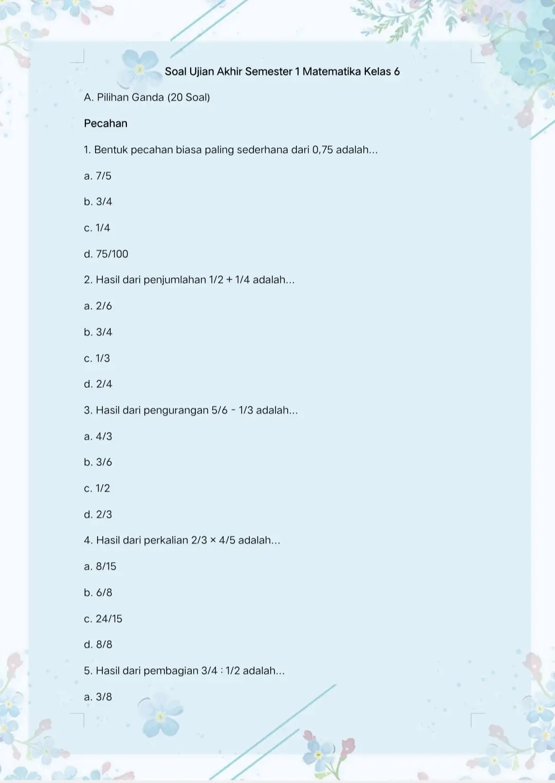 #matematika #ujian #semester1 #tiktok #lewatberanda 