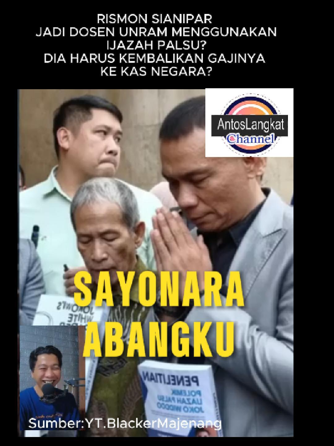 Rismon Sianipar dulu dikenal sebagai dosen Unram bergelar S2 dan S3 dari Yamaguchi, Jepang. Tapi setelah ditelusuri, fakta pahit terungkap — dia ternyata tidak pernah lulus! Jadi bukan ijazahnya hilang, tapi memang tak pernah ada! Artinya, selama ini Rismon sudah menipu Unram dan juga pemerintah, dengan gelar yang cuma khayalan. Gaji dosen yang ia terima bertahun-tahun itu kini jadi tanda tanya besar — apakah akan dikembalikan? Ironis, orang yang sering bicara soal kejujuran akademik, justru tumbang karena kebohongan akademiknya sendiri. #RismonSianipar #DosenPalsu #Unram #SatireAkademik #GelarPalsu