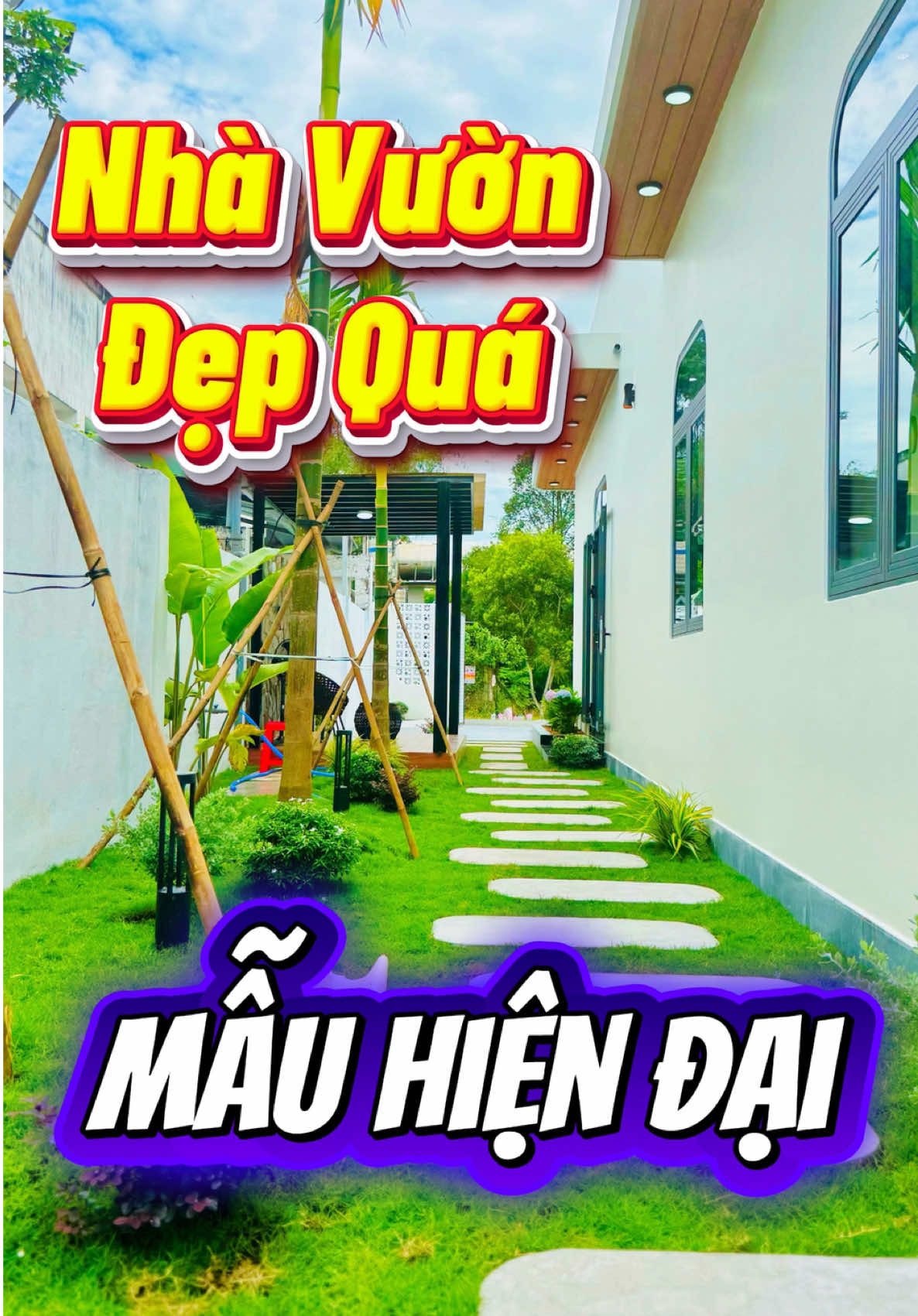 Mẫu nhà vườn hiện đại đẹp từ trong ra ngoài #nhavuon #maunhadep #bat_dong_san #70tayninh 