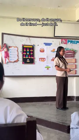 Who knows that I used to be one of students sitting and listening before, but now, here I am. 🥹😩 #futureeducator #fypp 