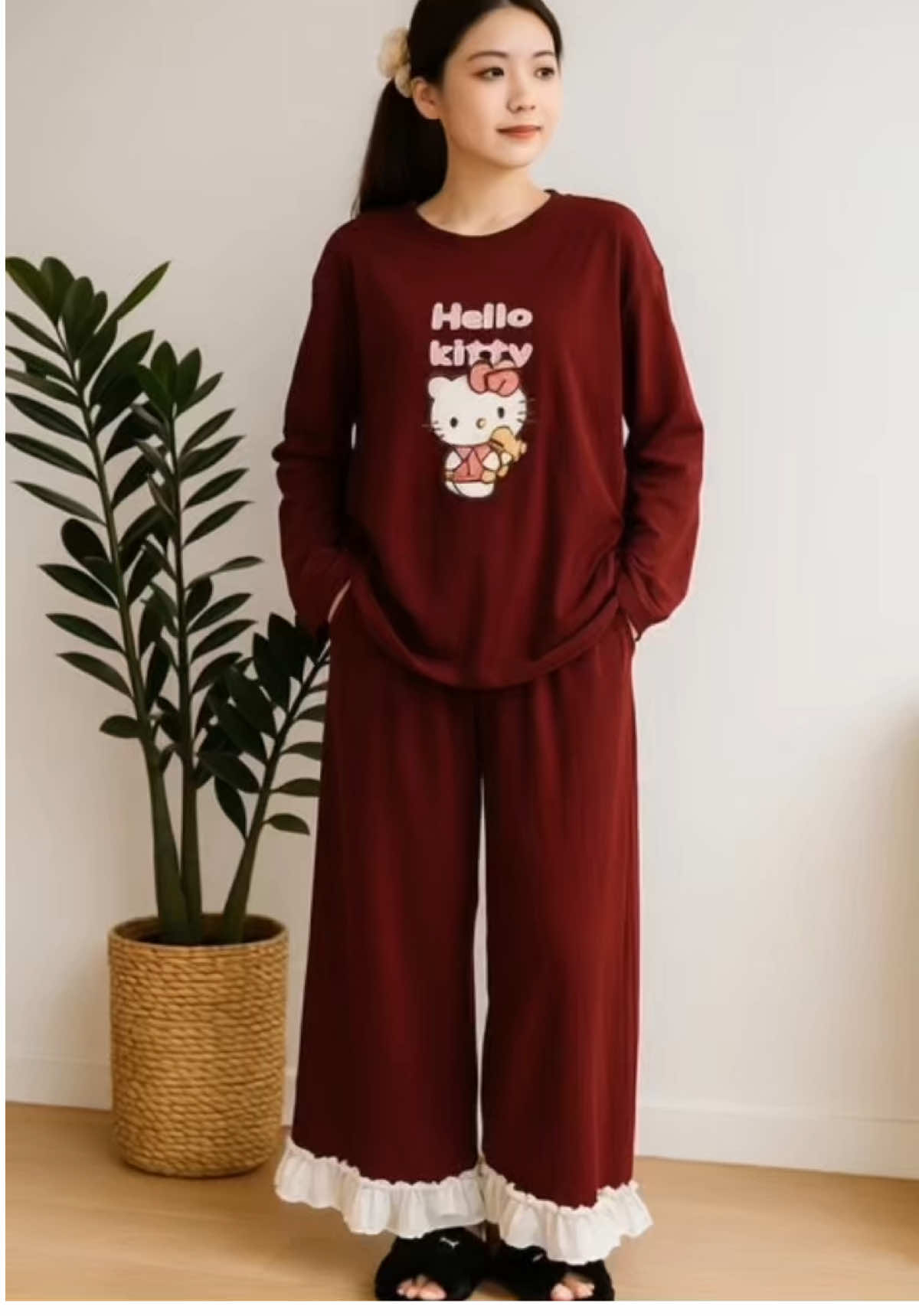 Set bộ mặc nhà hello kitty vải thun lạnh #set #setxinh #setboxinh #setbomacnha #setbo 