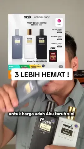 Pasti Lebih Hemat Kan, Yuk Buruan Cobain !  #morrisindonesia #parfumelokal #parfumereccomended 