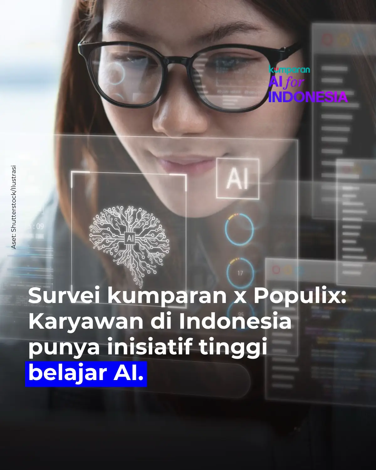 Mayoritas karyawan di Indonesia aktif mencari cara mempelajari kecerdasan buatan (AI) lewat media sosial dan platform informal, menunjukkan semangat adaptasi di tengah transformasi digital.⁠ ⁠ Temuan ini terungkap dalam survei kumparan x Populix berjudul 
