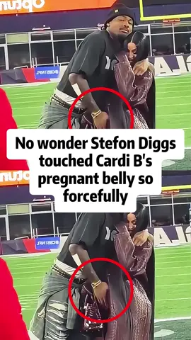 No wonder Stefon Diggs touched Cardi B’s pregnant belly so forcefully.#fyp #foryoupage #tiktok #celebrity #cardib #stefondiggs #trending #actor 