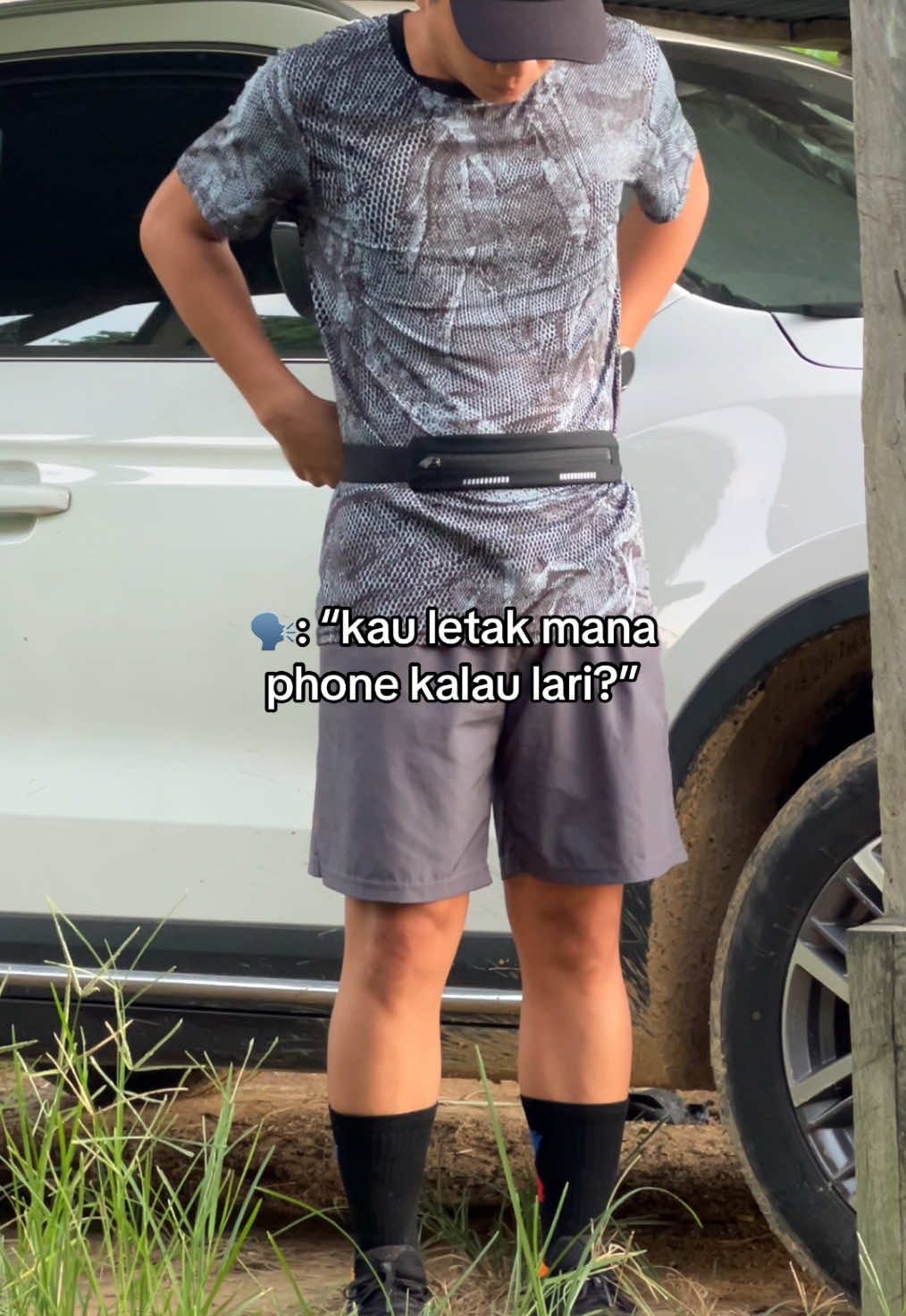 memang wajib pakai running belt waterproof ni.. #runningbelt #runningbag #waistbag #pouchbag #sportbag