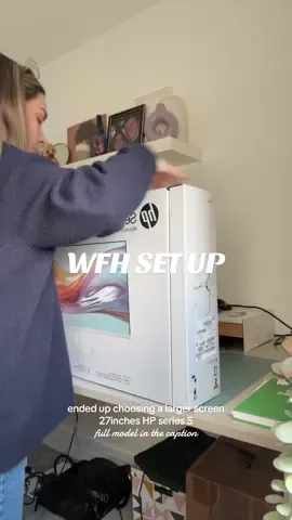 Now it’s aesthetic✨ HP Series 5 527sw @HP  #wfhsetup #officesetup #homeofficedecor #homeoffice #wfh 