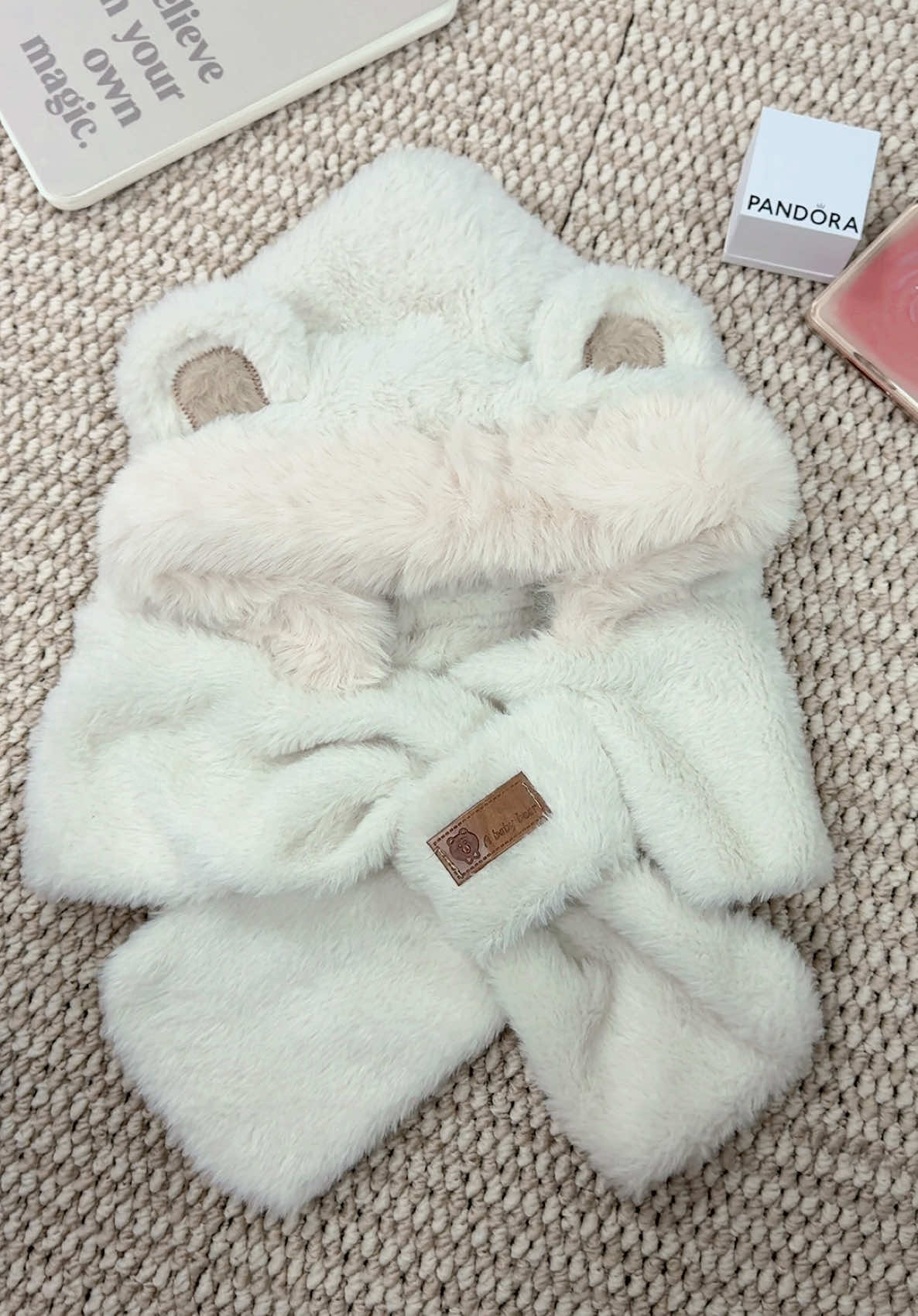 Mũ kèm khăn. 2 trong 1 Cute nhưng phải ấm #mulentaigau #khanquangco #quatangnguoiyeu #phukienthoitrang 