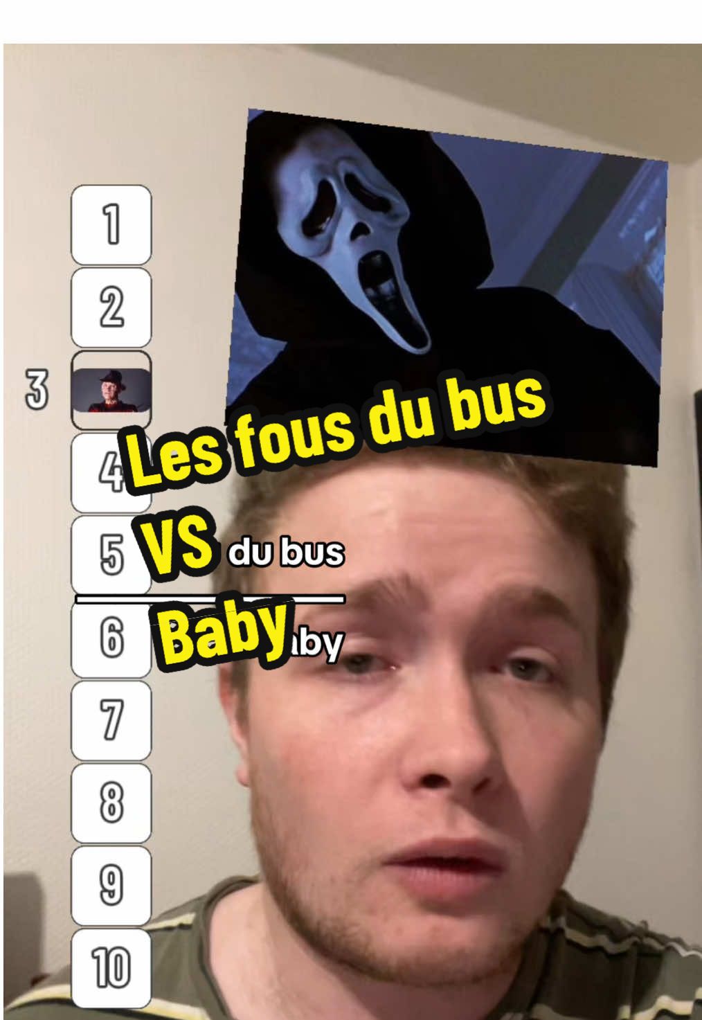 Les fous du bus VS Baby #ghostface #pennywise #michealmyers #filmdhorreur #marchemarchemalo 