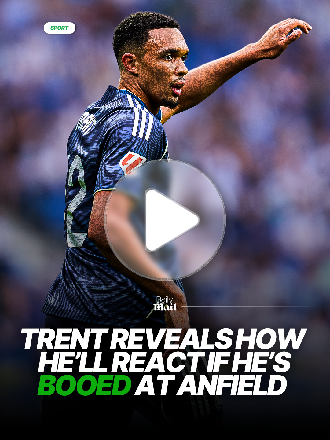 Trent Alexander-Arnold reveals how he will react if Liverpool fans boo him ahead of his emotional return to Anfield 😳👀 #trent #liverpool #realmadrid #alexanderarnold #news