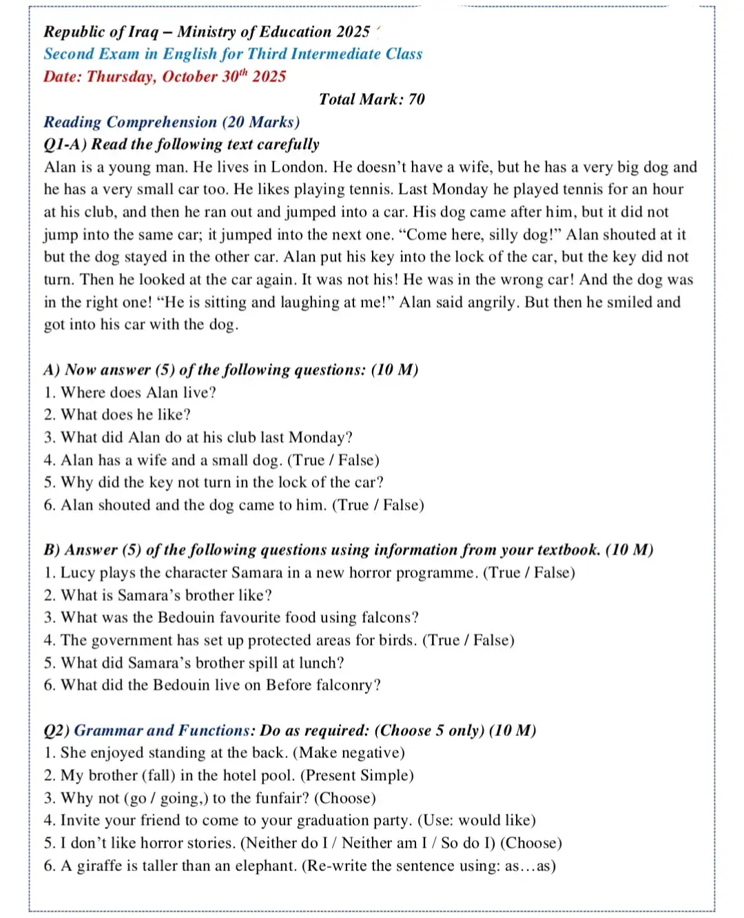 #ثالث_متوسط #انكليزي #دفعه2026 #pov #pourtoi 