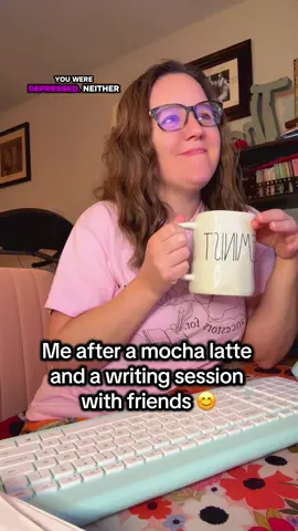 All kidding aside, depression is much more serious and not often “fixed” with a hot beverage and fun activity, but it doesn’t hurt…  Shoutout to @kristinatypes for the video inspo! #writing #writingcommunity #author #MentalHealth #coffee