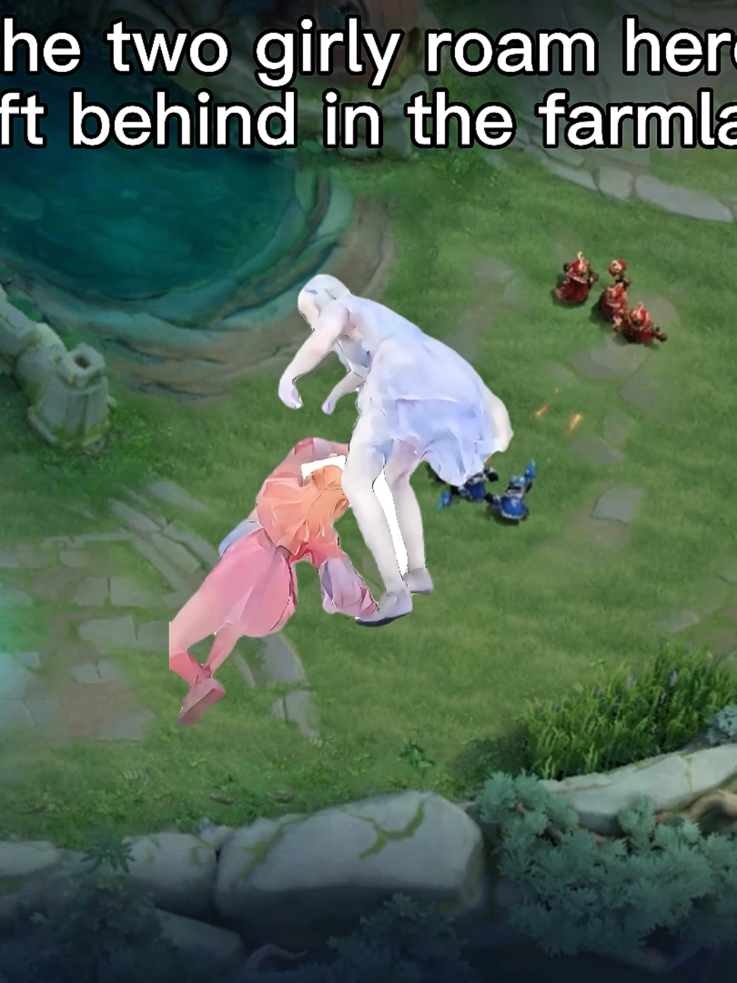 When the two girly roam heroes got left behind in the farmlane 😭💅 #HOKStudio #HonorofKings #HoK #HOKcreator #HOK 