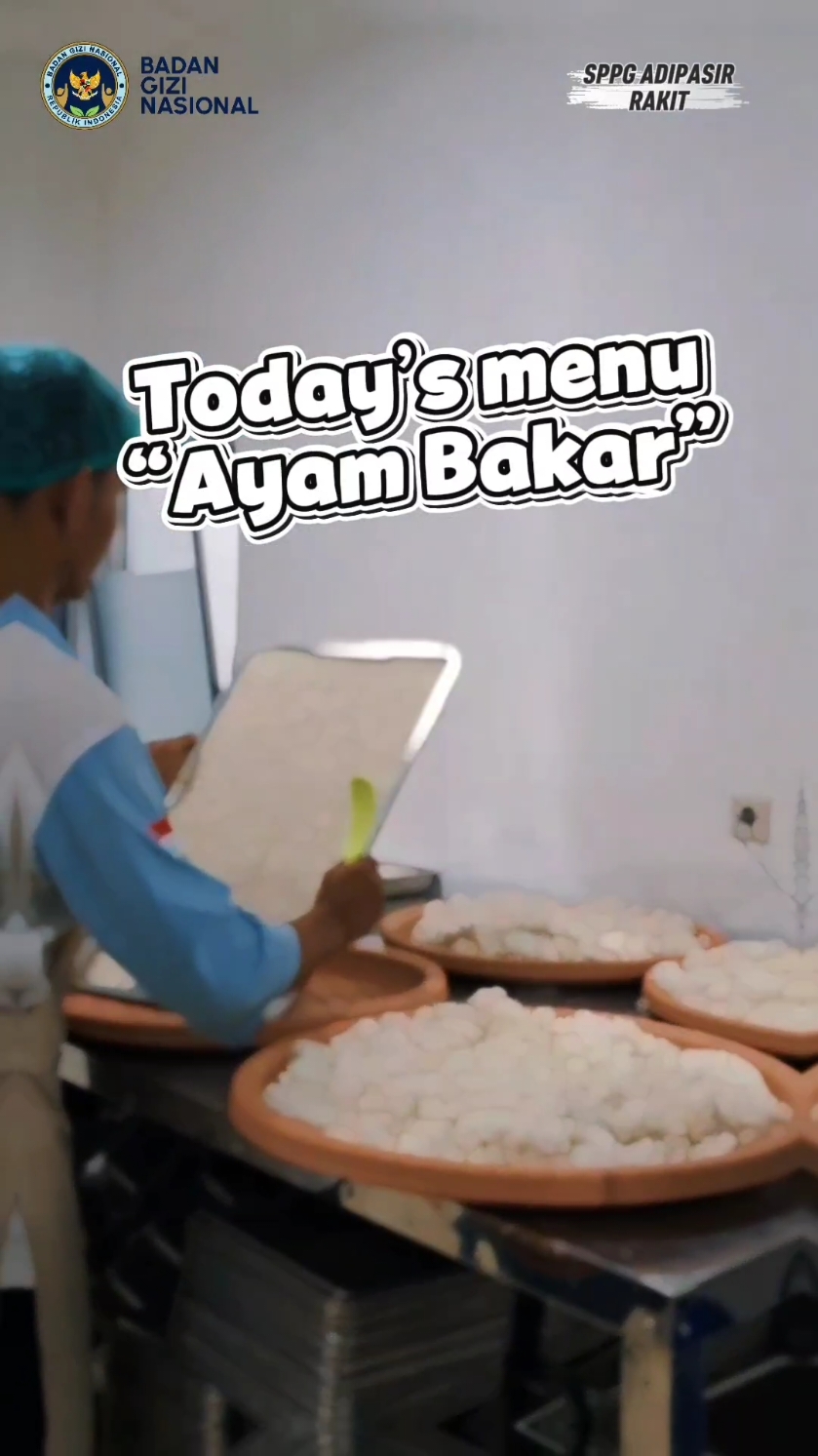 Dah lunas ya yg kemarin req ayam bakar🍗 #mbg #badangizinasional #makanbergizigratis #gizi 