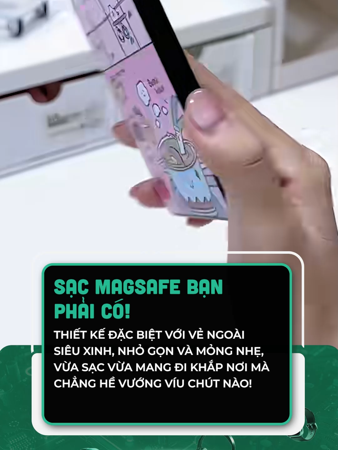 Mỏng mà cầm gọn tay lắm nha #clmedia #tiktokshop #tiktokviral #cltech #Tech #congnghe #sac #sacdienthoai #sacmagsafe