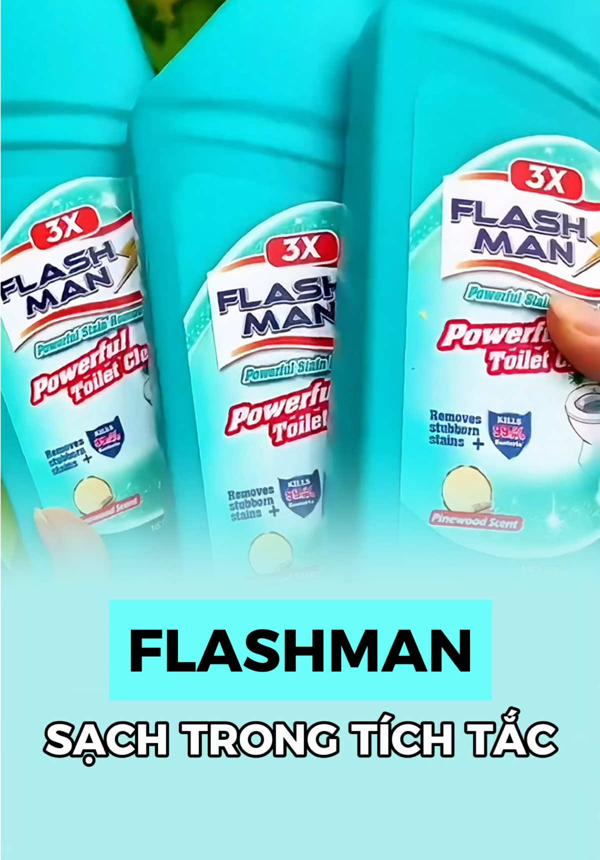 Top 1 nước tẩy bồn cầu hiện nay 💥 Flashman “xử” gọn vết ố vàng, mảng bám, mùi hôi trong tích tắc🌟 #flashman #nuoctayboncau #fyp 