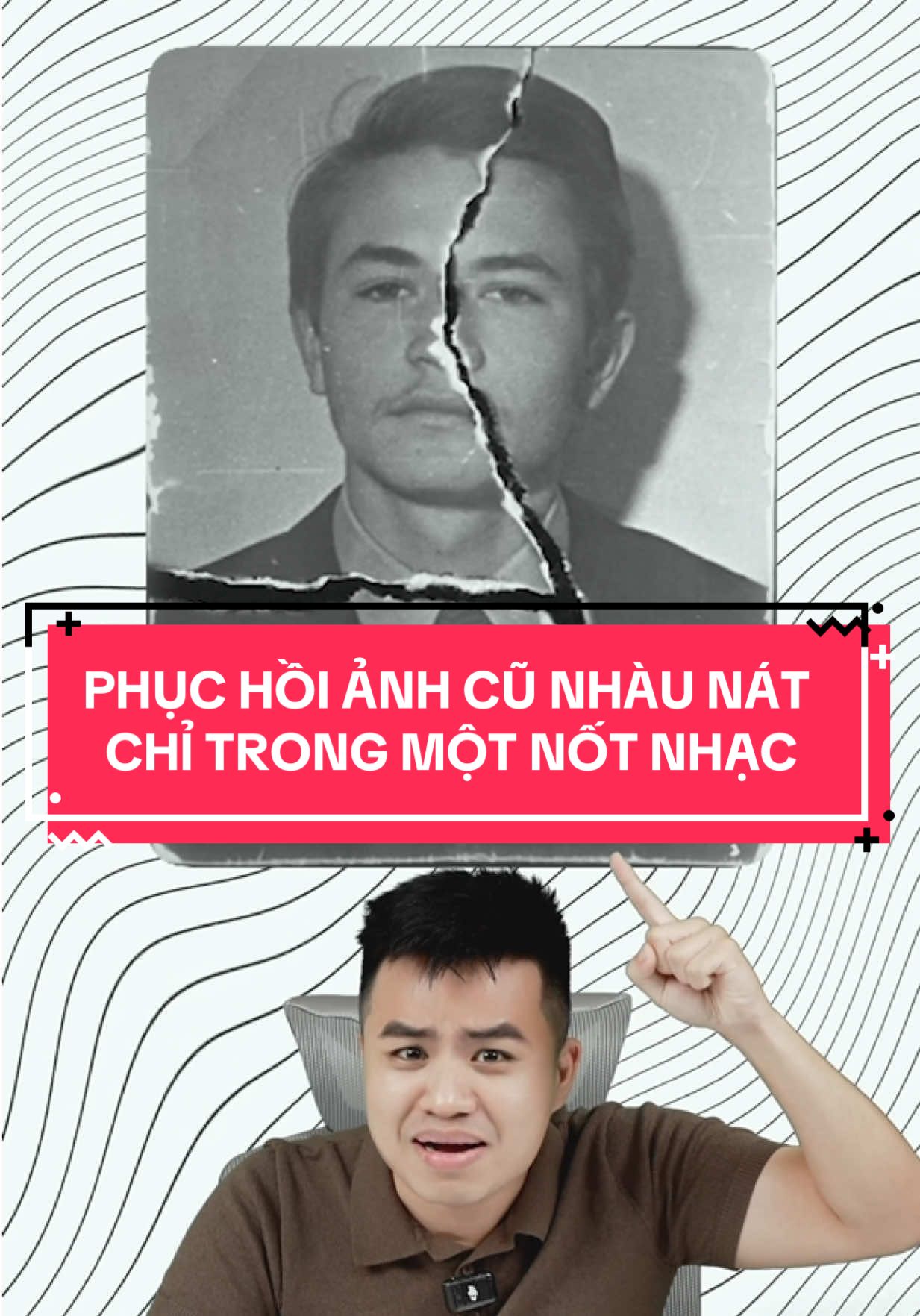 Phục hồi ảnh cũ bị nhàu mát, nứt vỡ, mất góc trong một nốt nhạc! #adminkha 