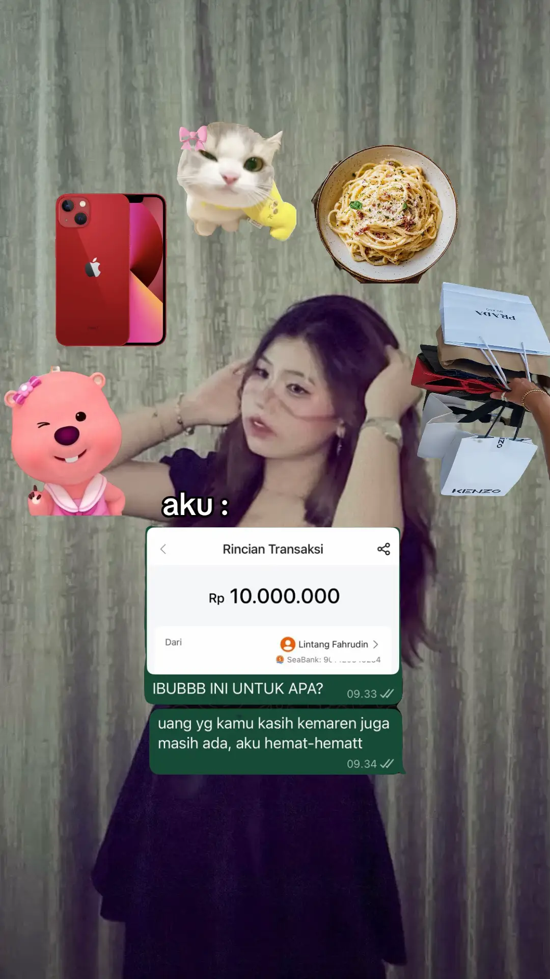 ke dirinya sendiri hemat banget, tapi cewenya ga dibolehin hemat😣🙇🏻‍♀️