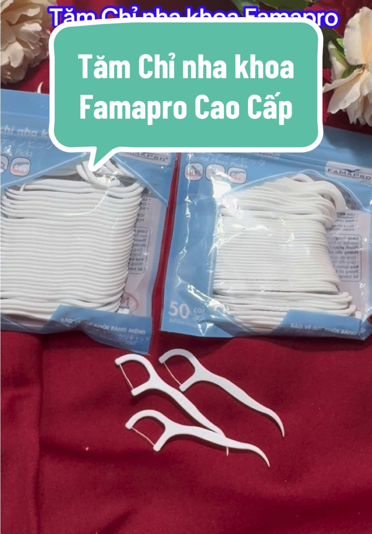 Tăm Chỉ nha khoa Famapro Cao Cấp  #tamchinhakhoa #tamchinhakhoacaocap #tamchinhakhoa50cai #chinhakhoa #famapro