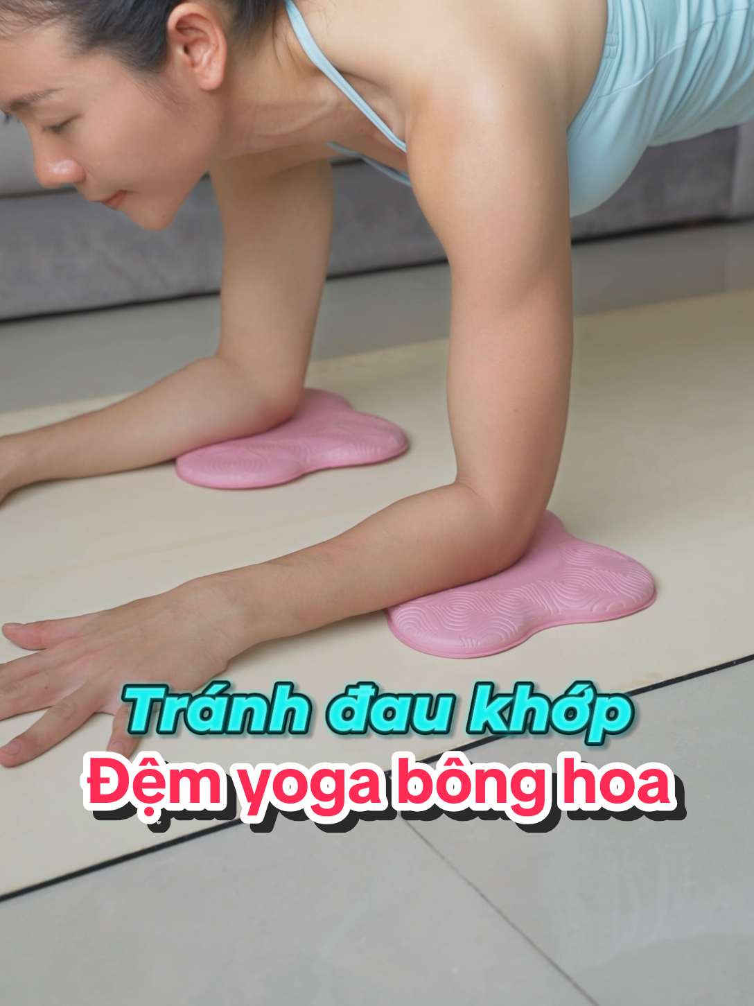 không còn đau khuỷu tay, đầu gối khi tập yoga, pilates với đệm gối bông hoa xinh xẻo #demgoiyoga #demgoipilates #demgoi #demlotyoga #demyoga 