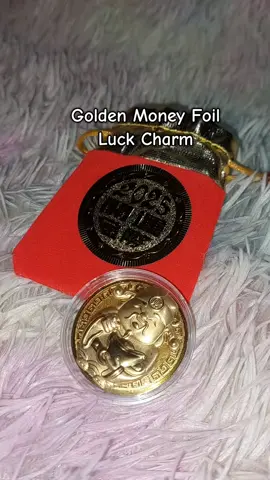 Golden Money Foil Luck Charm #goldenmoneyfoil #luckycharm 