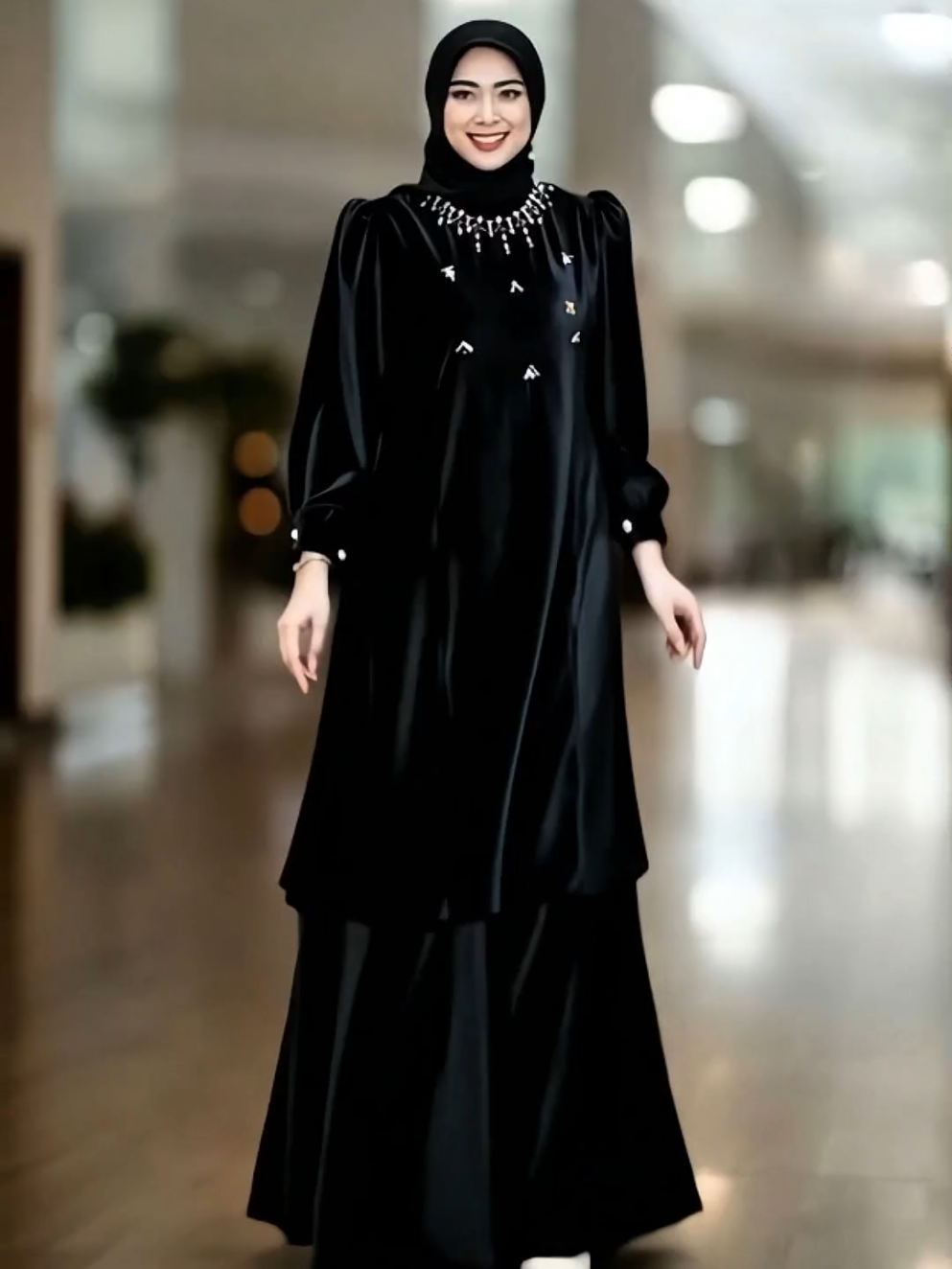 Dumma.id - One Set Pakaian Wanita Kiara Set Skirt Lady Velvet Bludru Aksen Payet Manik Setelan Mewah Atasan Kancing #onesetwanita #kiaraset #setskrit #bludru #setelanmewah 