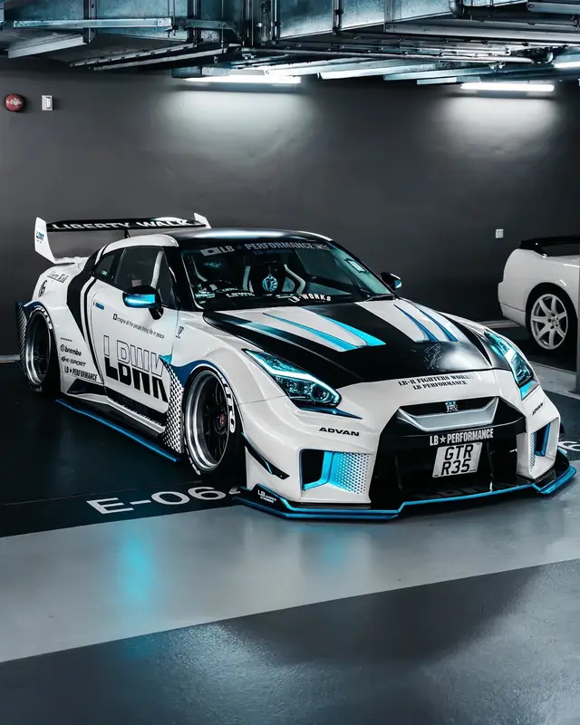 This gtr r35 lbwk is very cool.😎🤩#nissangtr #r35 #lbwk #jdm #fyp 