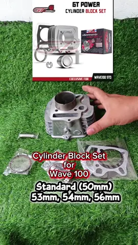 Gt power Cylinder block set for wave 100 standard (50mm) 53mm, 54mm, 56mm affordable and quality #cylinderblockforwave100 #wave100cylinderblock #cylinderblocksetforwave100 #wave100cylinderblockset #followers