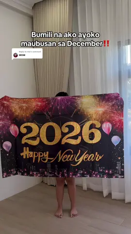 Replying to @mie Ang bilis lang maubos neto sa December kaya bumili na ako 😭 #christmasbanner #newyearbanner #backdrop #decor #tiktokfinds 