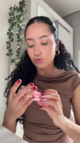 usei a cor perfeita para blush