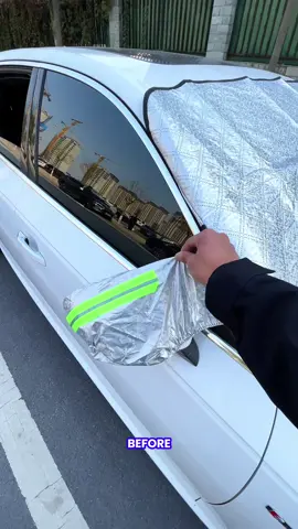 Save time in the mornings with this easy ice and snow windshield cover #winteressentials #frostprotection #tiktokshopfalldealsforyou #snowready #tiktokshopcreatorpicks