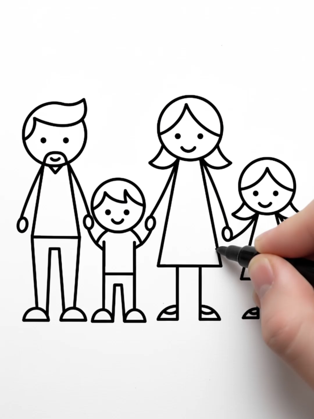 How to Draw a Happy Family (Simple And Easy Drawing Tutorial) #howtodraw #drawing #art #drawingtutorial #arttutorial #coloring #kidsactivities