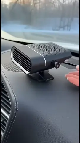 This 2-in-1 car heater is a lifesaver for icy mornings! Heats up my entire car in under 5 minutes and clears windshield frost instantly. No more scraping ice in the dark! ❄️🔥 #CarHeater #Defroster #WinterDriving#foryoupage❤️❤️ #fyp 