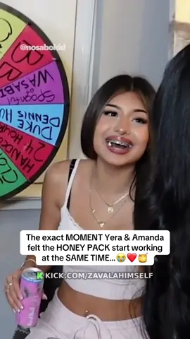 😭❤️🍯 The exact MOMENT Yera & Amanda felt the HONEY PACK start working at the SAME TIME during their stream with Zavala | #zavala #yera #amandasolis #Relationship 