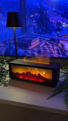 Officially my favorite Christmas decoration❤️😍✨  #humidifier #diffuser #cozy #Christmas #xmas  It’s a decoration aroma diffuser and humidifier with fireplace design
