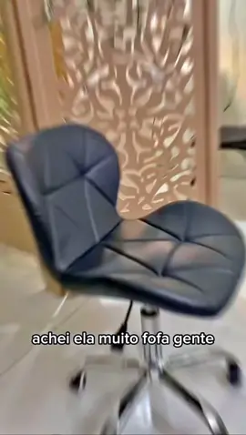Cadeira Slim Office Estofada Base Giratória Cromada#cadeiragiratoria #cadeiraoffice #cadeiraestofada 