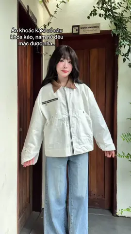 Áo khoác kaki nam nữ 😙🎀 #review #fyp #aokhoac #viral #xuhuong 