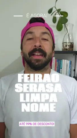 O Feirão Serasa Limpa Nome é o maior evento para você quitar suas dívidas com até 99% de desconto e limpar seu nome. Você pode fazer tudo online pelo site ou aplicativo da Serasa até o dia 30 de novembro.  Não perca essa oportunidade de juntar todas as suas dívidas e pagar tudo com um único boleto ou via PIX. Dica: pagando dívidas negativadas no PIX, seu nome pode ser limpo na hora. #primopobre #feiraoserasa #limpanome #quitardividas #publi  