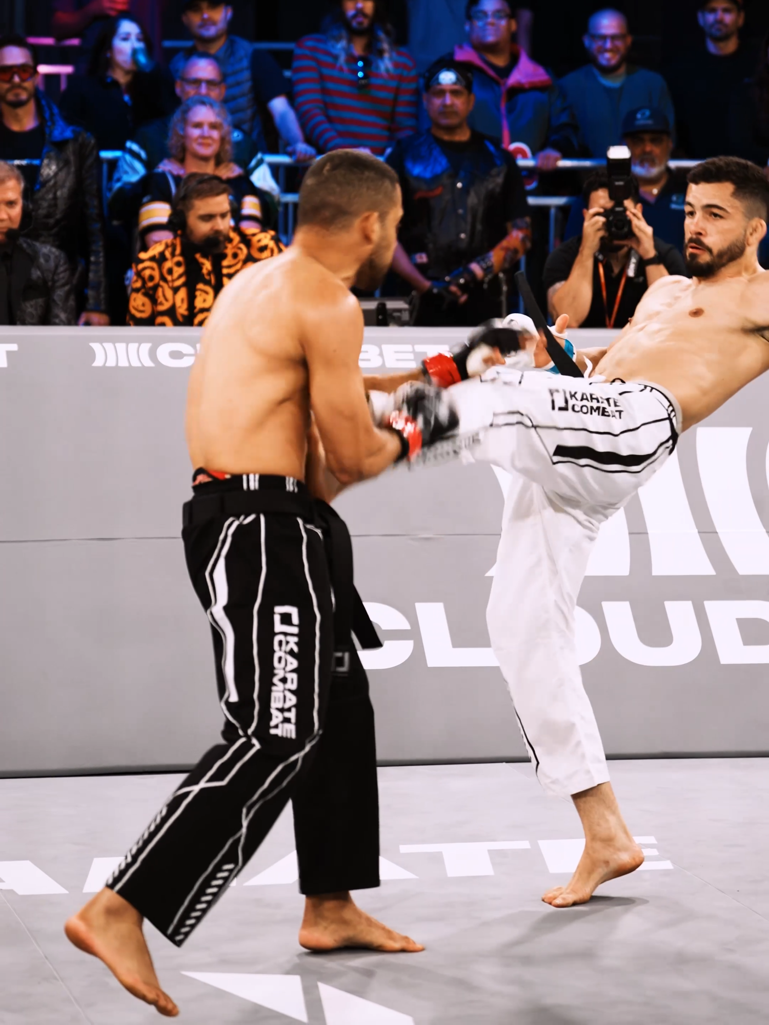 That must have hurt... The first kick of the fight - and everything was over!   Apollo Gomes took the speedy victory on his debut in The Pit at KC57. #fight #mma #karate #fighttok #knockout #ko