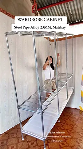 Wardrobe Cabinet Wardrobe clothes organizer  Wardrobe Cabinet steel pipe alloy 23mm  Wardrobe Cabinet Steel Pipe Alloy stainless steel wardrobe  Wardrobe Cabinet na matibay   Wardrobe cabinet for clothes  #wardrobecabinet #wardrobeclothesorganizer #wardrobe #fyp 