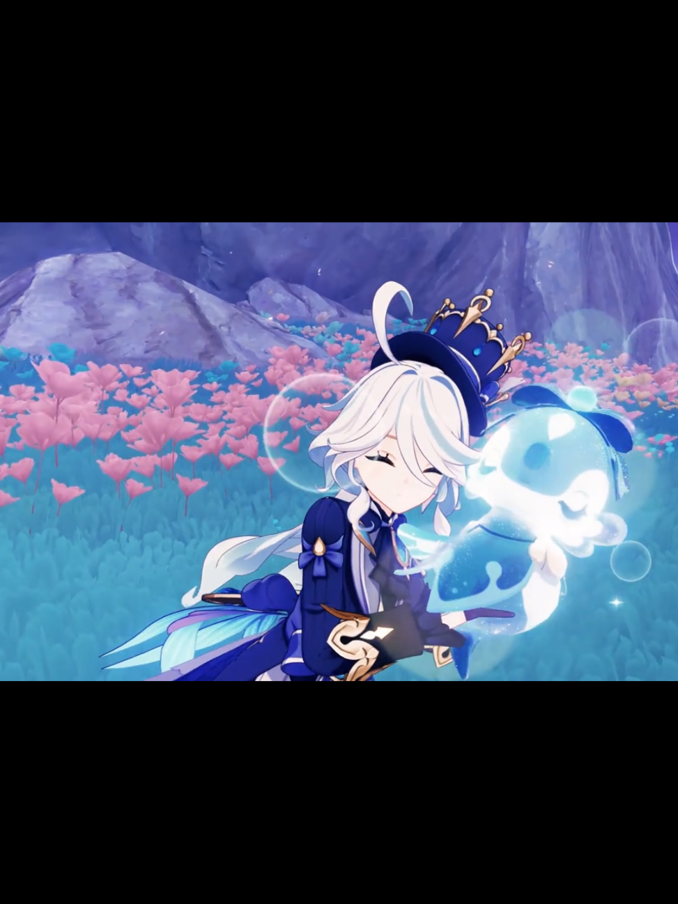 Explore the majestic beauty of Teyvat with Furina #fyp #GenshinImpact #furinagenshinimpact 