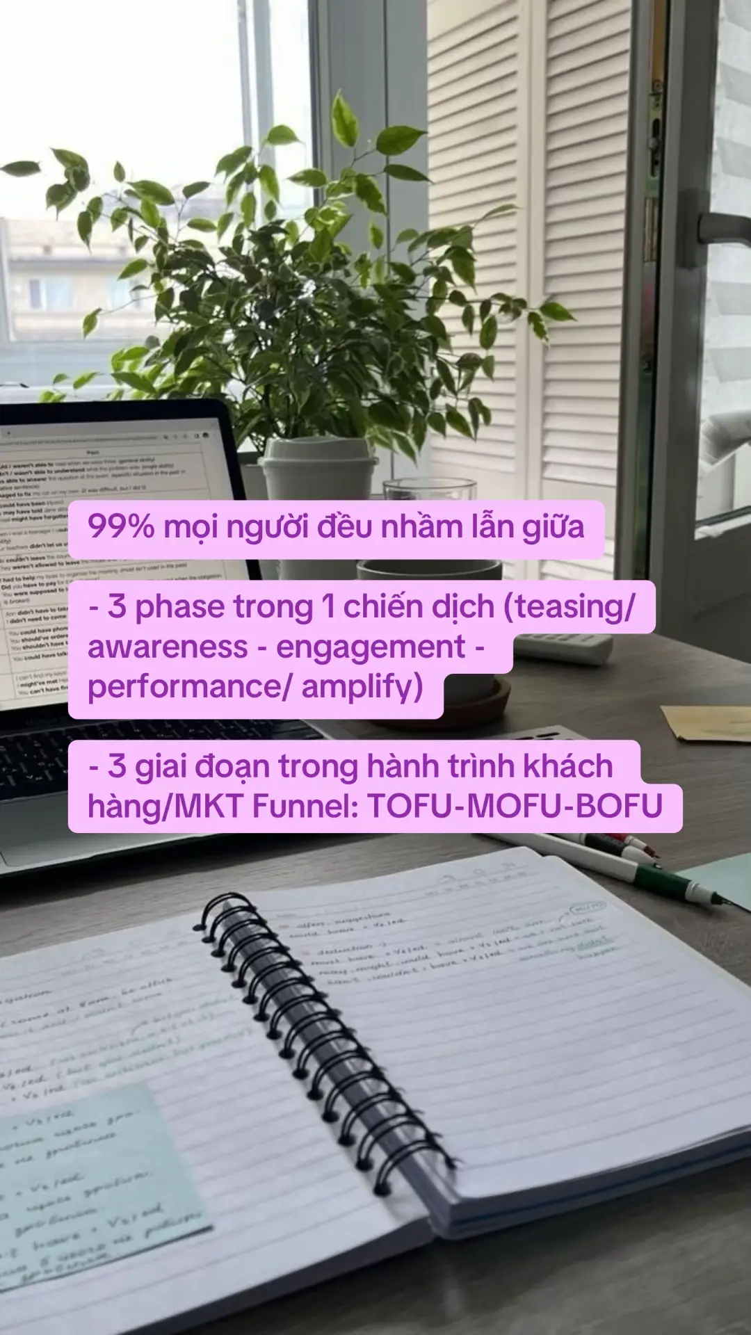 Phần lớn mọi người vẫn nhầm lẫn giữa 3 phase của 1 chiến dịch và 3 tầng phễu trong Marketing Funnel #marketing #nhatkymarketer #chienluocmarketing #digitalmarketing #marketingsmes 