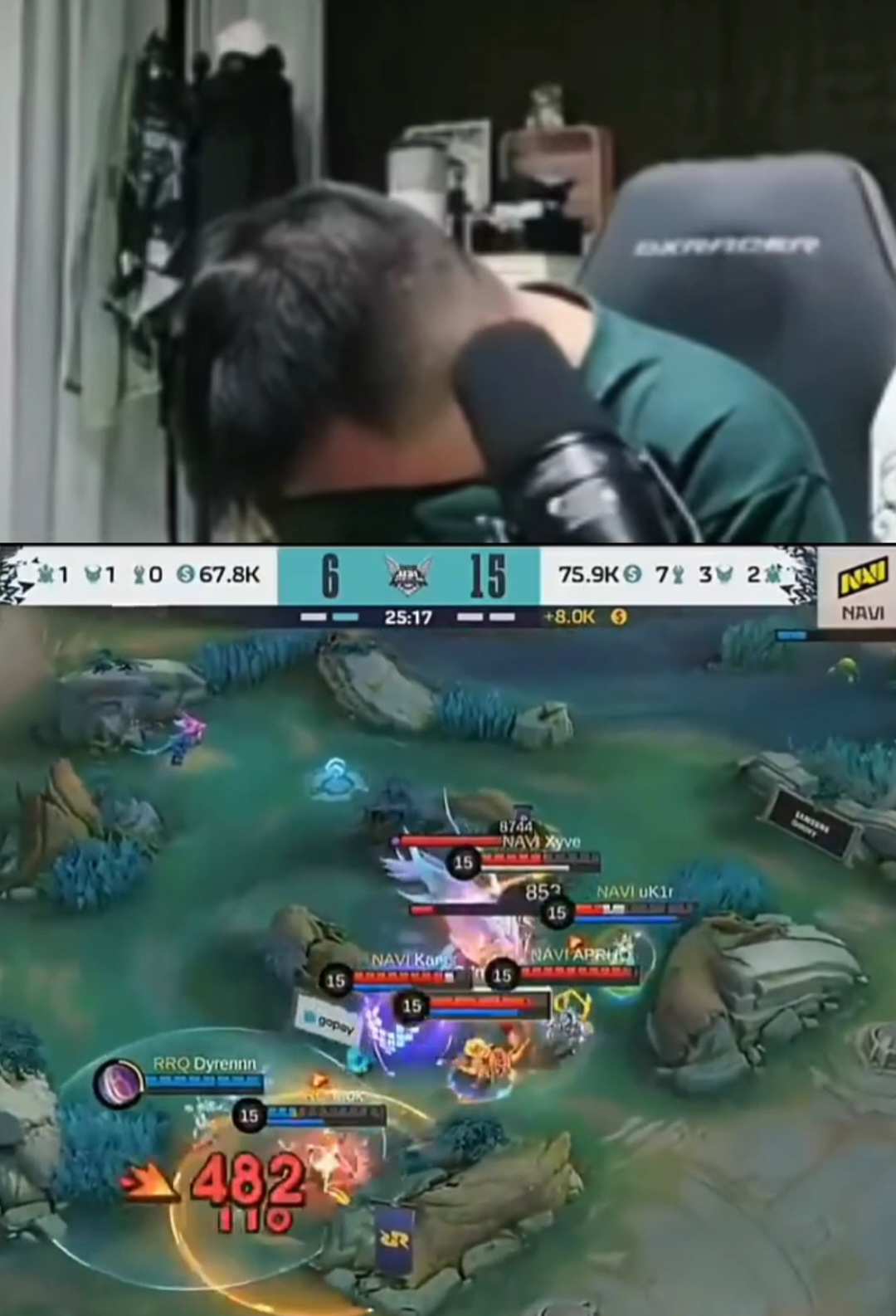 balik momen sedih pak ap saat rrq gak lolos play of #rrq #mplindonesia #rrqhoshi #kingdom #rrqap 