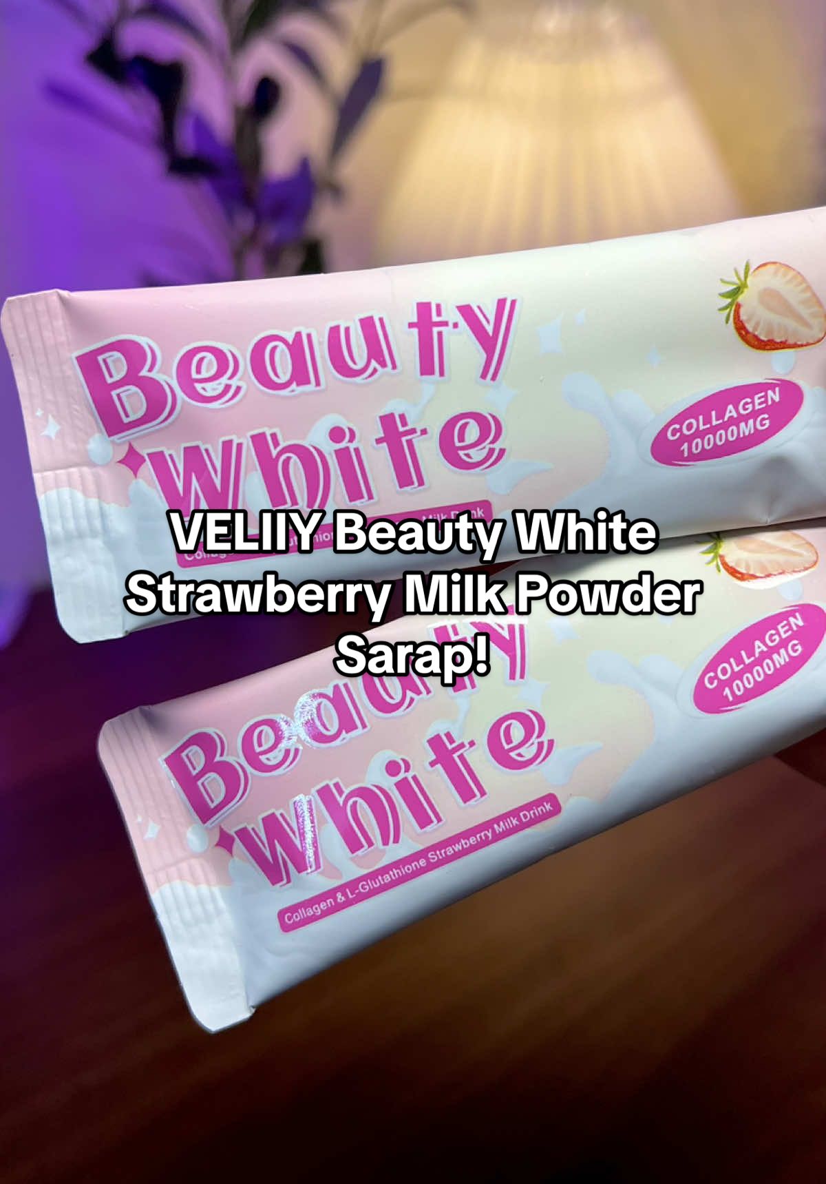 Ang sarap pa kasi Strawberry Milk Flavor - VELIIY Beauty White Strawberry Powder | Light-Tasting, O-Sugar | 4-in-1 Antioxidant (Collagen + Glutathione) | Brightening Drink #beautywhite #strawberrymilk #antioxidants 