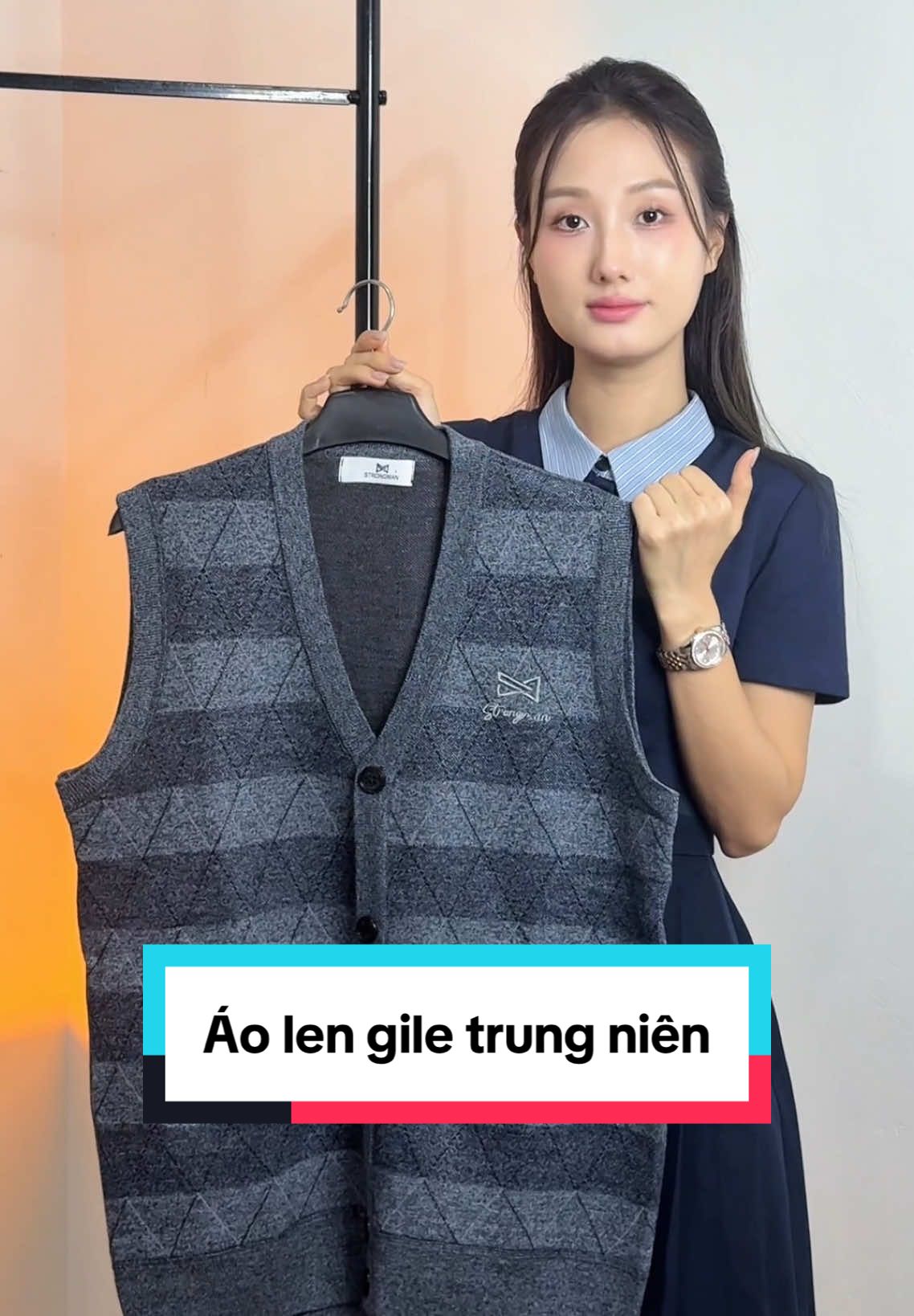 Áo len gile trung niên #tikhub #xuhuong #aolen #aolentrungnien #aolengile 