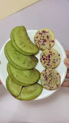 Bánh matcha khoai lang tím + yến mạch khoai lang tím  #matchakhoailangtim #matcha #khoailangtim #yenmach #banhkhoailangtim 