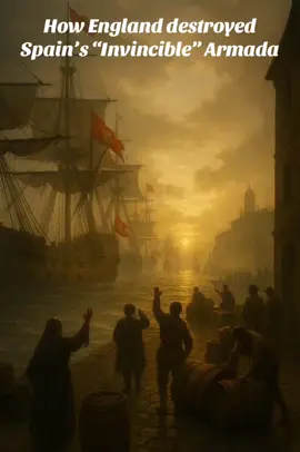 In 1588, Spain sent the greatest fleet the world had ever seen the “Invincible Armada.” But fire, storms, and the sea itself brought it to ruin. #HistoryTime #spain #england #historytok #spanisharmada 