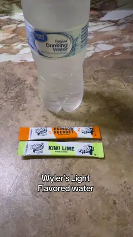 Rainbow sherbet and Kiwi Lime #flavoredwater #watertok #viral #64oz #tts@WylersLight @Singles To Go 